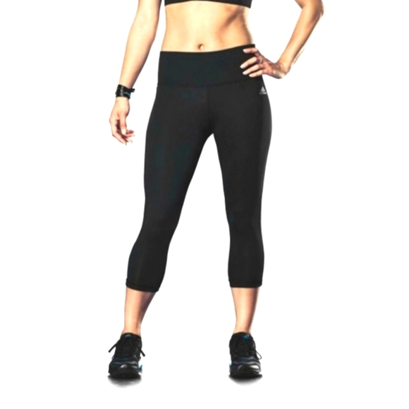 (S)🆕️💥Adidas💥Climalite Capri Legging Waist 13" L 26.5" - Picture 2 of 9